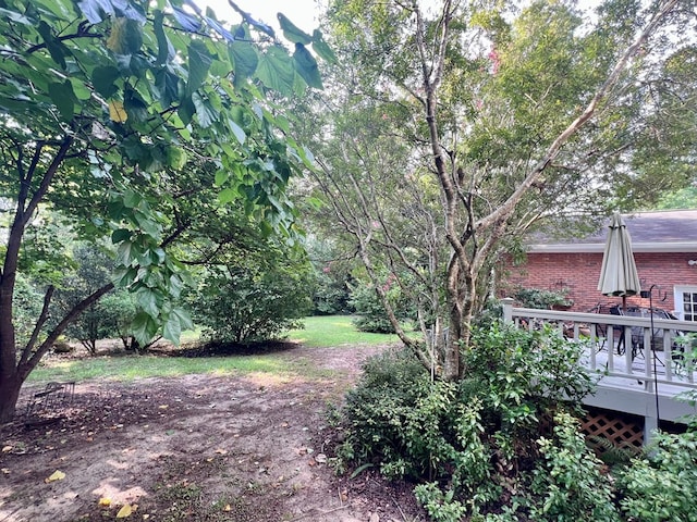 508 N Englewood Ave, Dothan, AL 36303 - view of yard featuring a wooden deck