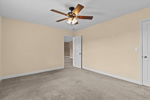 4808 Crystal Springs Rd, Red Level, AL 36474 - carpeted empty room with baseboards and a ceiling fan