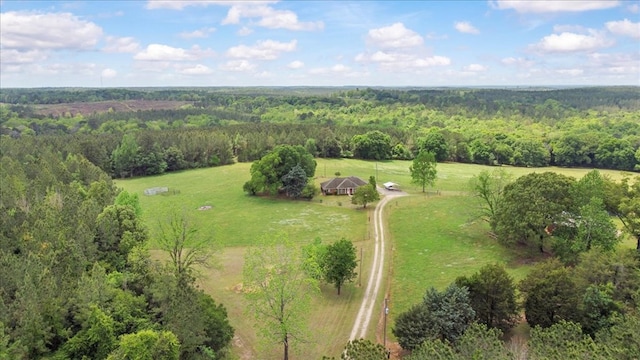 4808 Crystal Springs Rd, Red Level, AL 36474 - drone / aerial view with a rural view and a wooded view