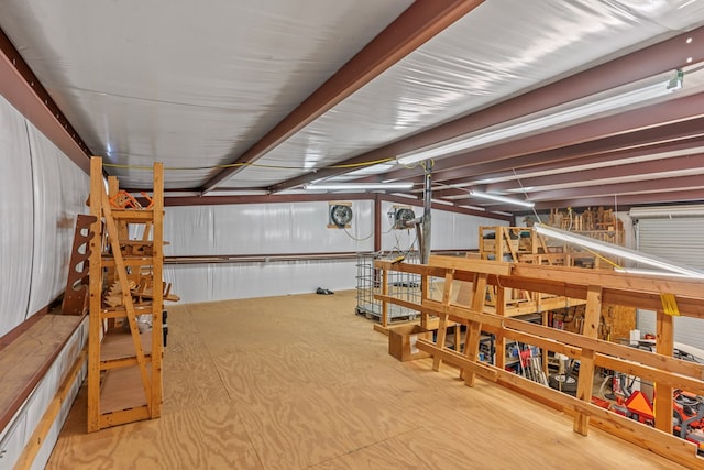view of basement
