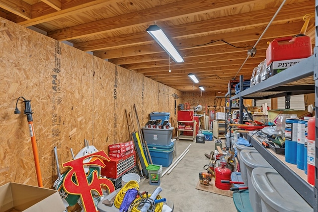 view of storage