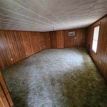 8159 State Highway 10, Shorterville, AL 36373 - below grade area featuring wooden walls and carpet flooring