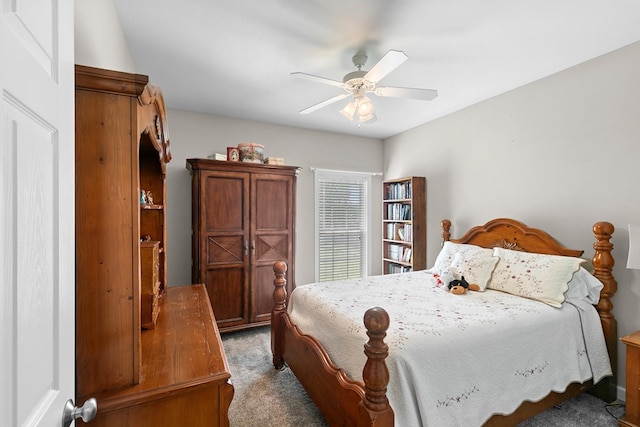 409 Drake Dr, Dothan, AL 36605 - bedroom with carpet flooring and a ceiling fan