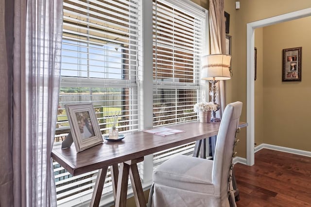 118 Brookstone Ct, Headland, AL 36345 - dining area with baseboards and wood finished floors