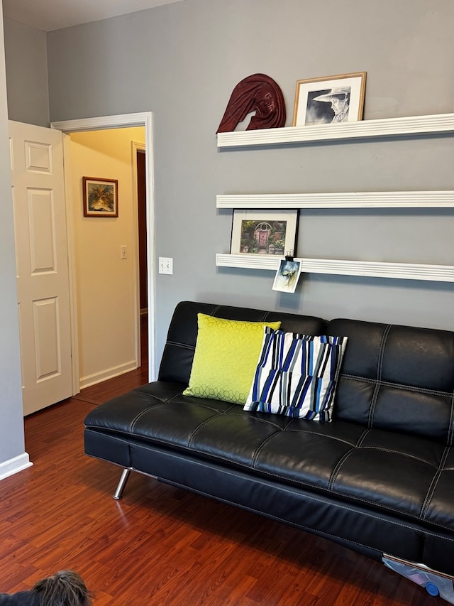 117 Lawrenceburg Ct, Dothan, AL 36305 - living room with wood finished floors and baseboards