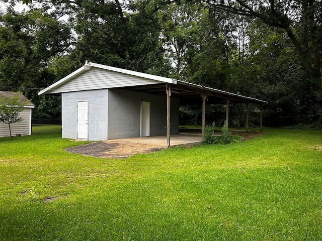 view of outbuilding featuring an outdoor structure