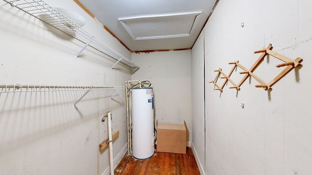 interior space with water heater