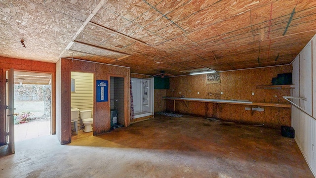 view of basement