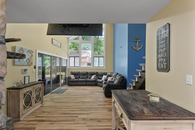 8165 County Road 97, Abbeville, AL 36310 - living room featuring light wood finished floors