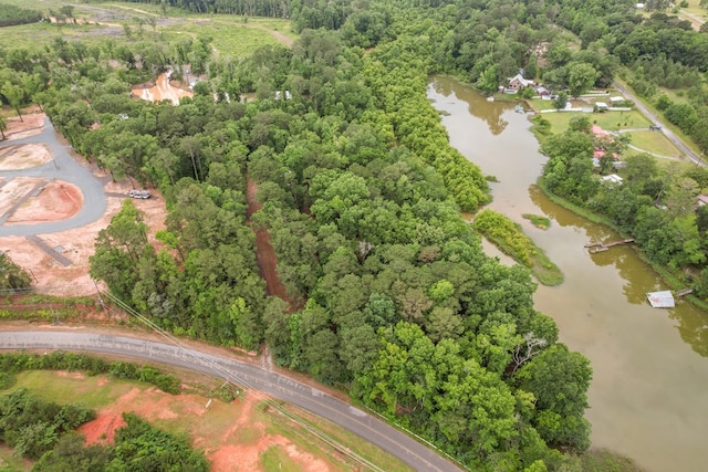 8165 County Road 97, Abbeville, AL 36310 - aerial overview of property's location with a nearby body of water and a forest