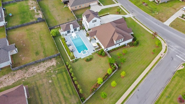 drone / aerial view featuring a residential view