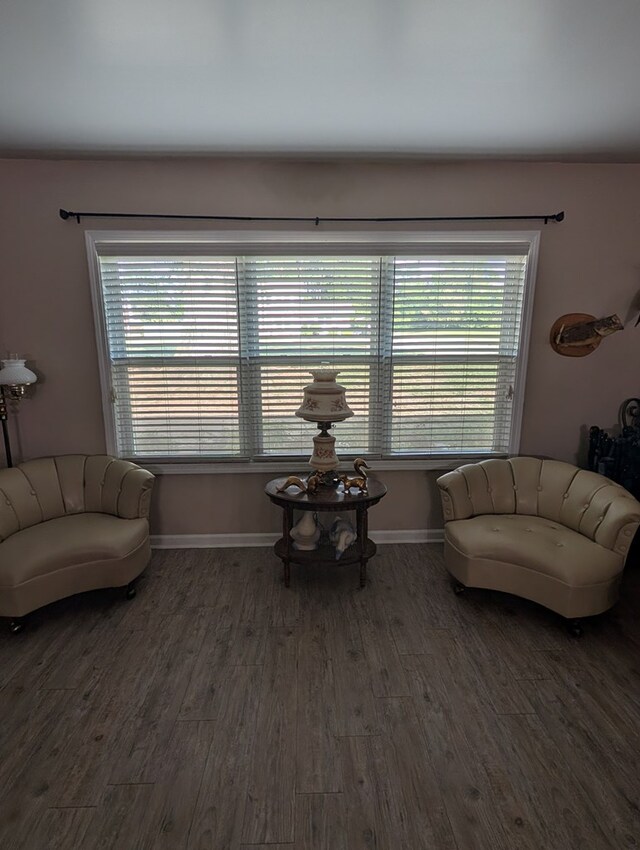 2302 Stonebridge Rd, Dothan, AL 36301 - sitting room with wood finished floors, plenty of natural light, and baseboards