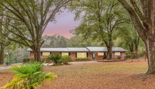 view of ranch-style home