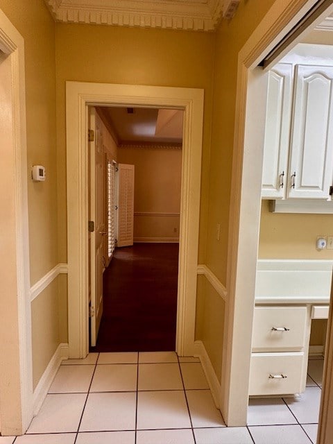 6 Woodmere Dr, Dothan, AL 36305 - hallway with light tile patterned floors