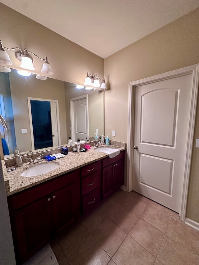 112 Covenant Dr, Dothan, AL 36303 - full bath with double vanity and tile patterned flooring