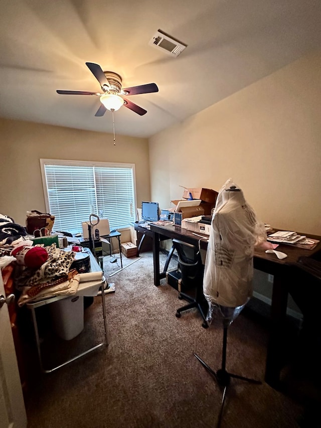 112 Covenant Dr, Dothan, AL 36303 - carpeted office featuring ceiling fan