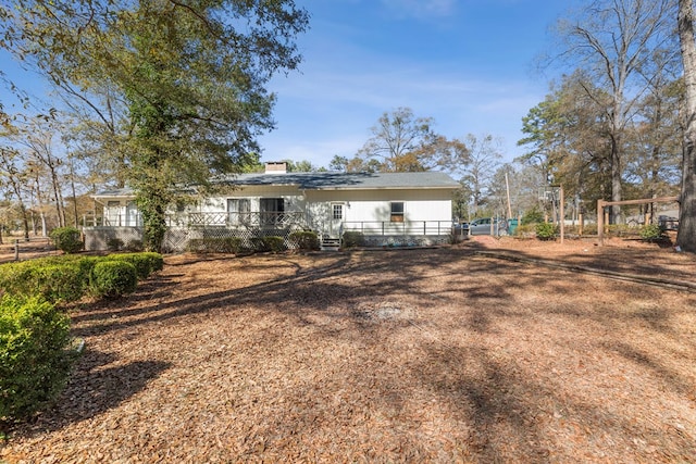 view of rear view of property