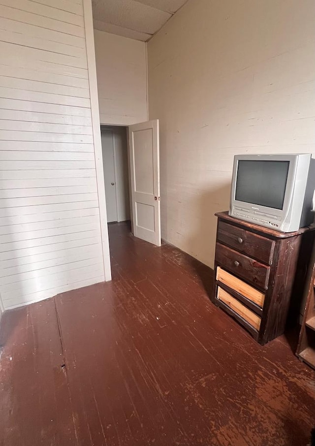 unfurnished bedroom with wood finished floors