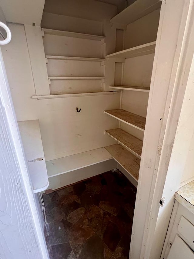 view of storage area