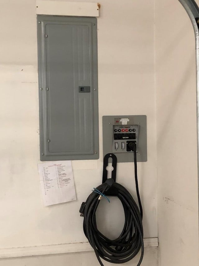 utility room featuring electric panel