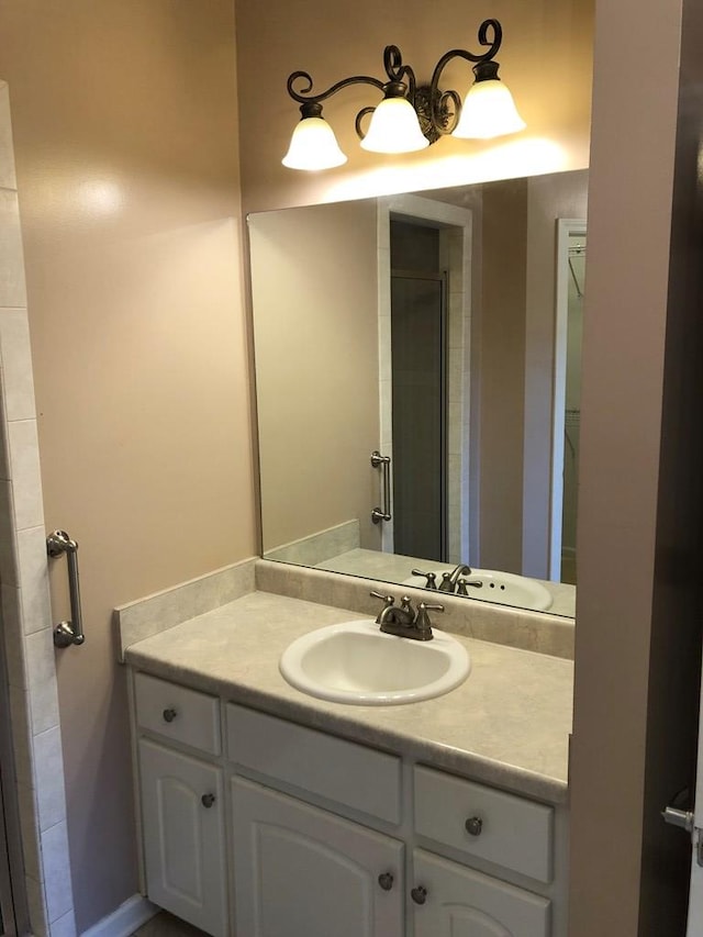 bathroom featuring vanity