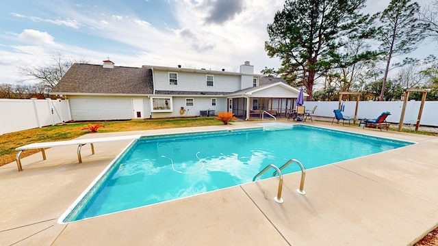 view of pool with a patio