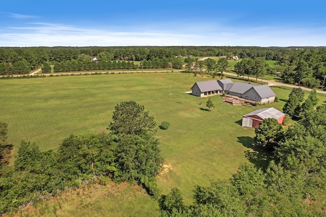 bird's eye view featuring a rural view