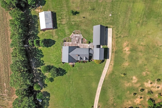 bird's eye view featuring a rural view