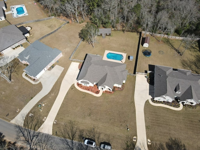 birds eye view of property