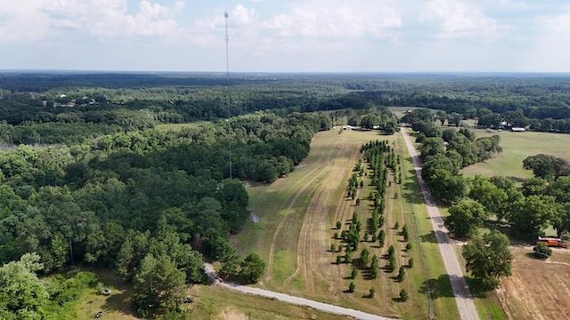 drone / aerial view featuring a rural view