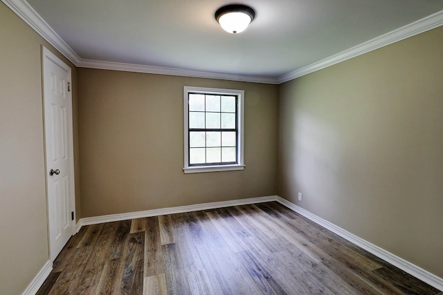 382 Timbers Dr, Dothan, AL 36301 - spare room with dark wood finished floors, baseboards, and crown molding