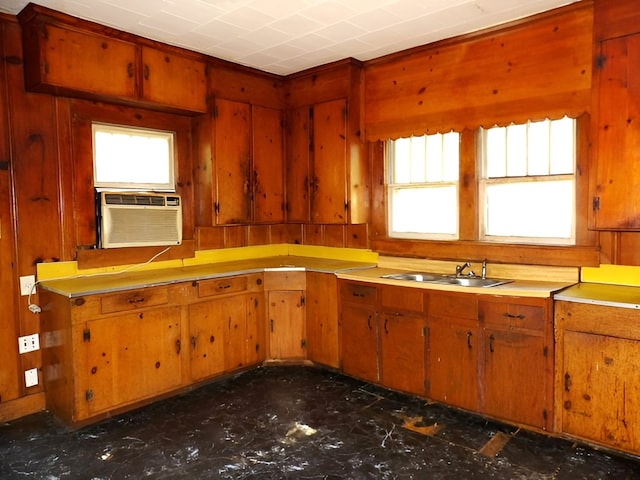 201 Ruth St, Dothan, AL 36303 - kitchen featuring a sink, plenty of natural light, and brown cabinetry