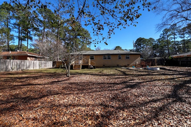 view of rear view of property