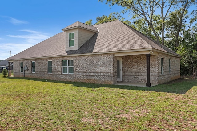 exterior space with a lawn