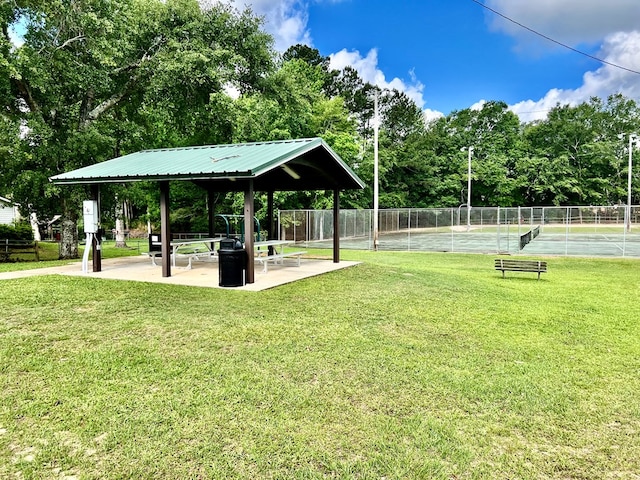 103 Peartree Cir, Dothan, AL 36301 - view of home's community featuring a gazebo and a tennis court