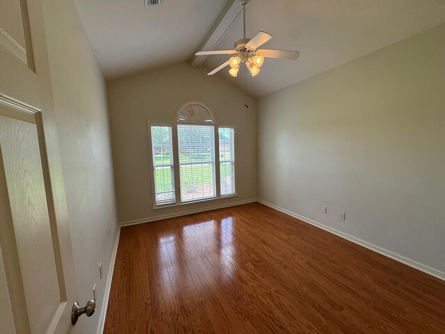 108 Sunshine Ln, Dothan, AL 36303 - spare room with wood finished floors, baseboards, and a ceiling fan