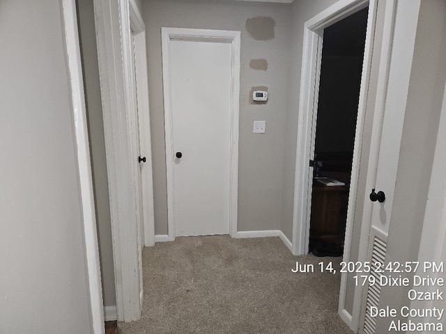 179 Dixie Dr, Ozark, AL 36360 - hallway featuring carpet floors and baseboards