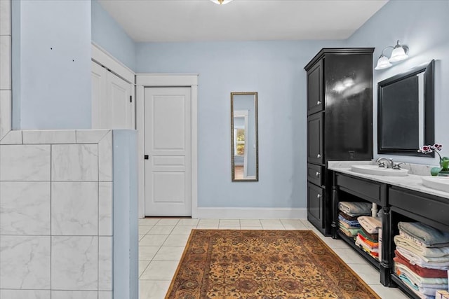 3195 Singletary Rd, Slocomb, AL 36375 - bathroom featuring vanity and tile patterned flooring