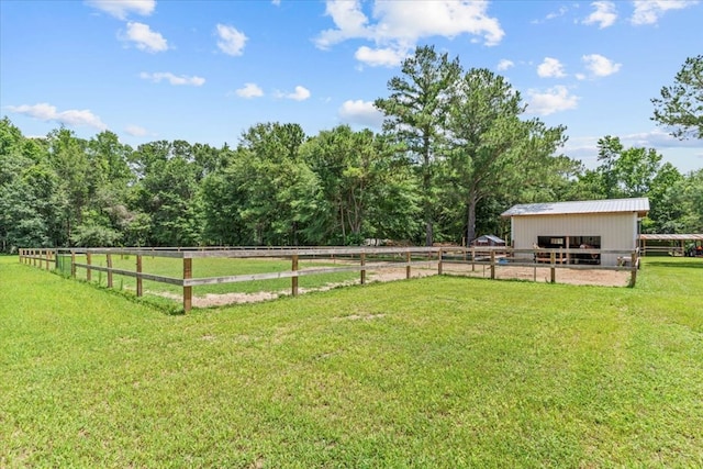 3195 Singletary Rd, Slocomb, AL 36375 - view of grassy yard featuring an outdoor structure and an exterior structure