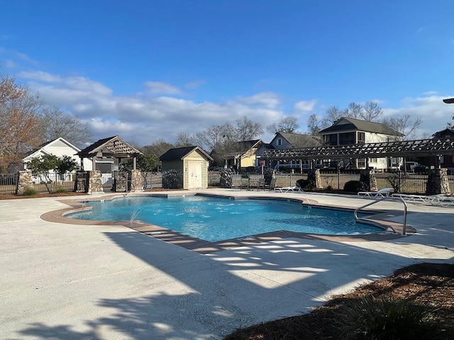 view of pool with a patio area