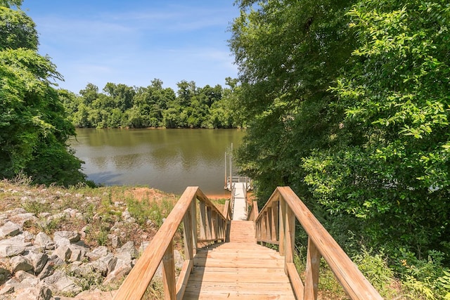 876 Boat Landing Rd, Gordon, AL 36343 - dock featuring a water view and a view of trees