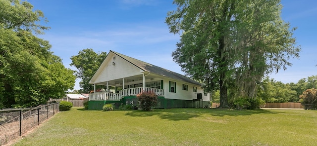 876 Boat Landing Rd, Gordon, AL 36343 - view of property exterior featuring a porch and ceiling fan
