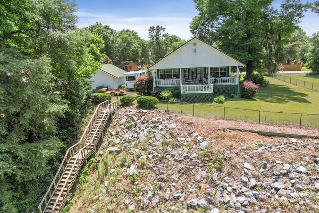 876 Boat Landing Rd, Gordon, AL 36343 - view of front facade featuring stairs