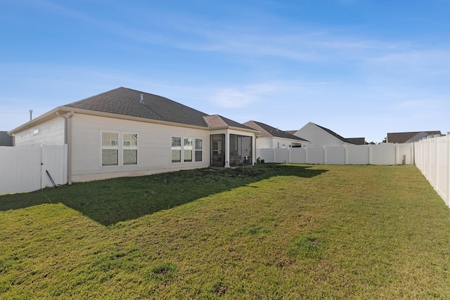 318 Oconee Dr, Midland City, AL 36350 - rear view of property with a sunroom