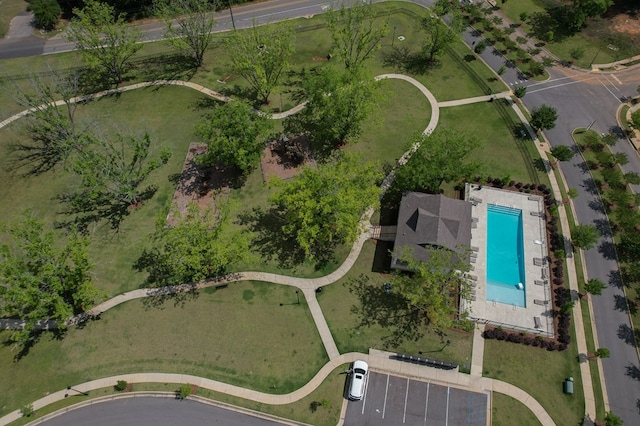 318 Oconee Dr, Midland City, AL 36350 - drone / aerial view of a pool