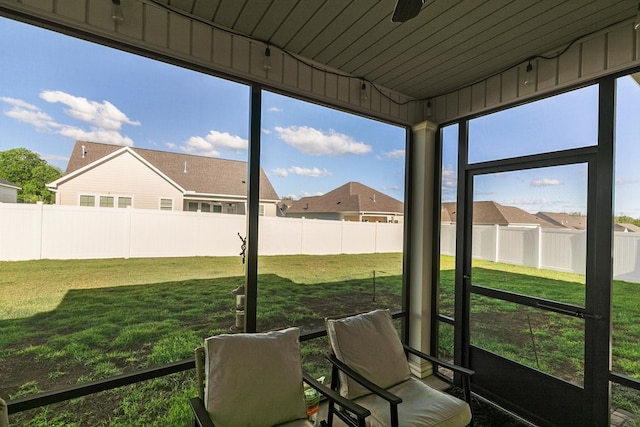 318 Oconee Dr, Midland City, AL 36350 - sunroom with a residential view