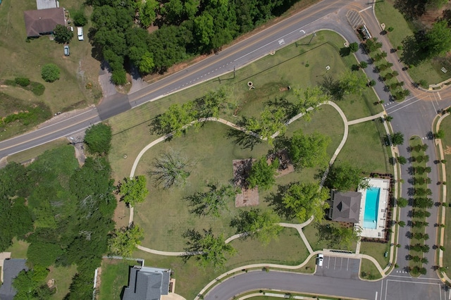 318 Oconee Dr, Midland City, AL 36350 - aerial view of property's location with a pool area