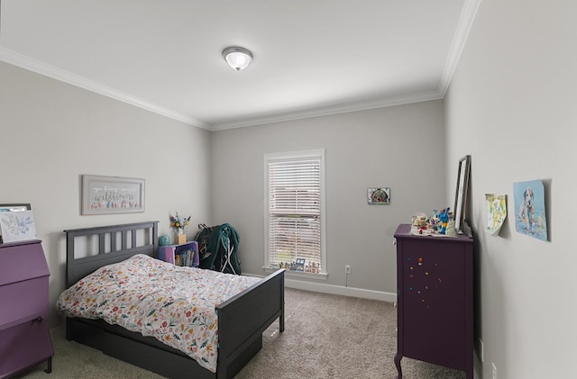 318 Oconee Dr, Midland City, AL 36350 - carpeted bedroom featuring ornamental molding and baseboards