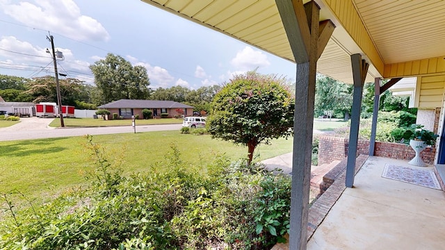 2104 Centenial Dr, Dothan, AL 36303 - view of green lawn featuring a patio