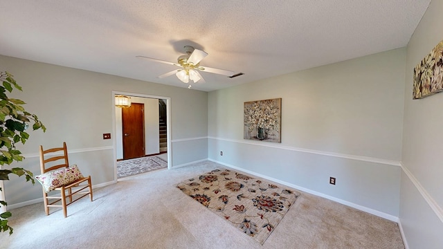 2104 Centenial Dr, Dothan, AL 36303 - unfurnished room with carpet flooring, a ceiling fan, and a textured ceiling